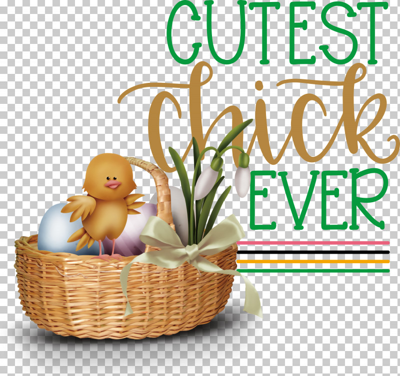 Happy Easter Cutest Chick Ever PNG, Clipart, Basket, Flower, Gift, Gift Basket, Happy Easter Free PNG Download