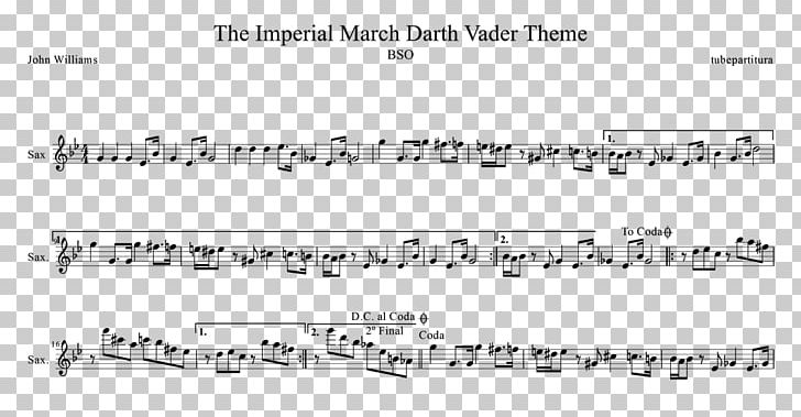 Anakin Skywalker The Imperial March Song Saxophone Sheet Music PNG, Clipart, Alto Saxophone, Anakin Skywalker, Angle, Area, Black And White Free PNG Download