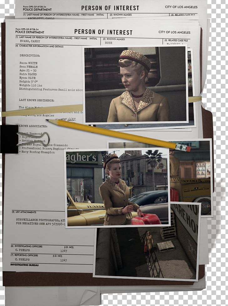 L.A. Noire Xbox 360 PlayStation 3 PlayStation 4 Video Game PNG, Clipart, Brand, Cole Phelps, Game Informer, La Noire, Los Angeles Police Department Free PNG Download