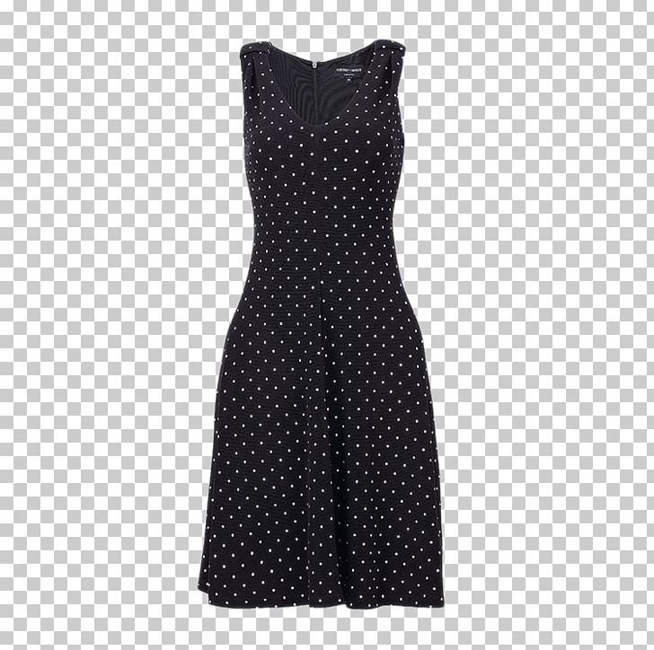 Polka Dot Black Dress Vintage Clothing PNG, Clipart, 16 New Autumn And Winter, Armani, Black, Clothing, Cocktail Dress Free PNG Download