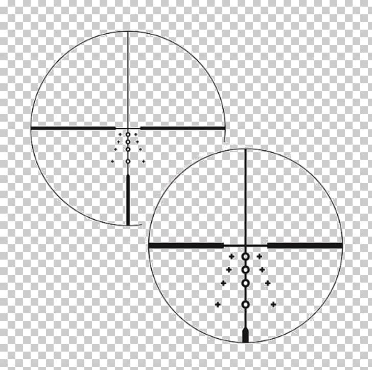 Reticle Telescopic Sight Nikon Monarch 5 Milliradian Night Vision Device PNG, Clipart, Angle, Area, Black And White, Circle, Diagram Free PNG Download