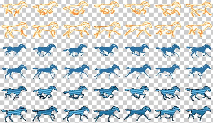 Horse Sprite Pixel Art Animation PNG, Clipart, Animal, Animal Migration, Animation, Area, Blue Free PNG Download