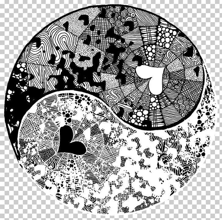 Yin And Yang Black And White Art Painting PNG, Clipart, Art, Artist, Black And White, Circle, Coloring Book Free PNG Download