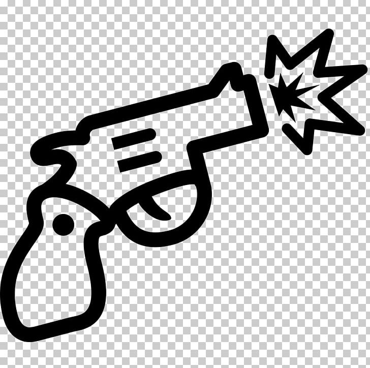 Pistol Computer Icons Firearm PNG, Clipart, Angle, Artillery, Black And White, Brand, Computer Icons Free PNG Download