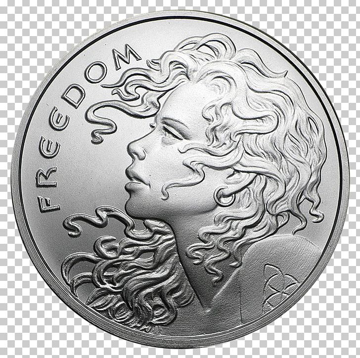 Silver Coin APMEX Ounce PNG, Clipart, Apmex, Black And White, Bullion, Circle, Coin Free PNG Download