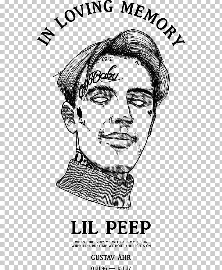 Lil Peep T-shirt Hellboy Awful Things Male PNG, Clipart, Area, Art, Awful Things, Benz Truck, Black And White Free PNG Download