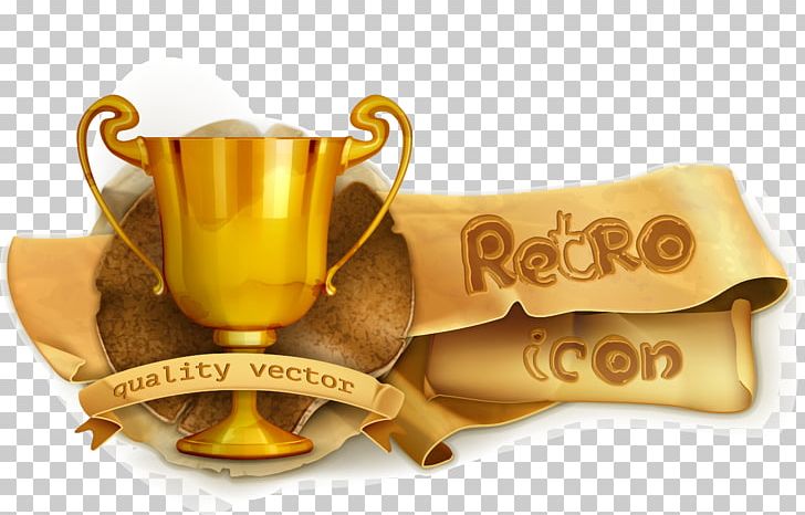 Retro Fine Ribbon Trophy PNG, Clipart, Adobe Illustrator, Chef, Chefs Uniform, Coffee Cup, Computer Graphics Free PNG Download