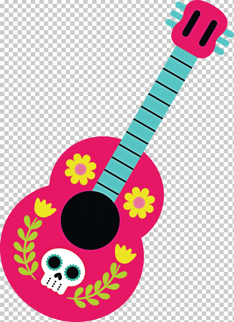 Day Of The Dead Día De Muertos PNG, Clipart, Acoustic Guitar, D%c3%ada De Muertos, Day Of The Dead, Electric Guitar, Guitar Free PNG Download