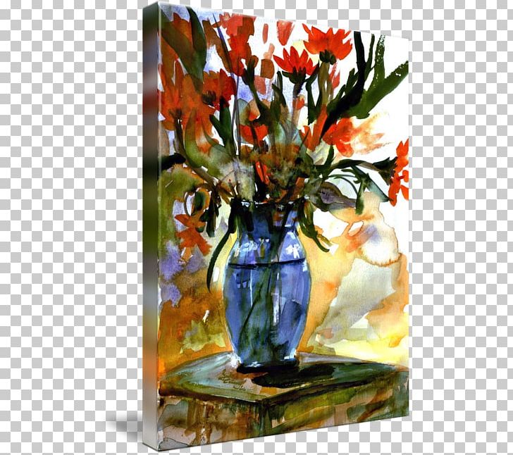 Floral Design Vase Watercolor Still Life Still Life Photography