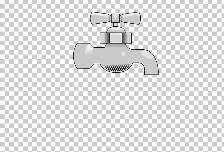 Simple outline hand draw sketch water tap at wall Vector Image