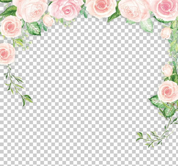 Border Flowers Png Clipart Background Background Material Border Flowers Film Frame Flower Free Png Download