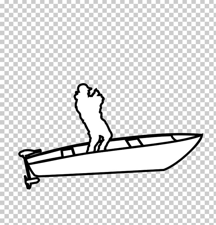 Recreational Boat Fishing PNG, Clipart, Angle, Area, Black, Black And White, Boat Free PNG Download