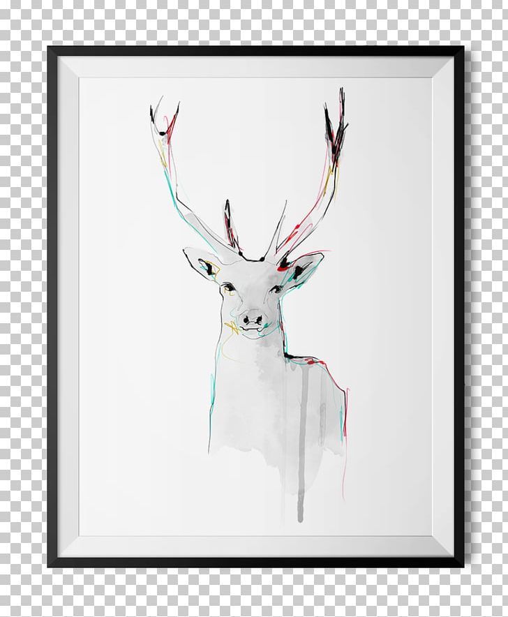 Reindeer Watercolor Painting Drawing Art Dead Stag PNG, Clipart, Antler, Art, Cartoon, Color, Dead Stag Free PNG Download