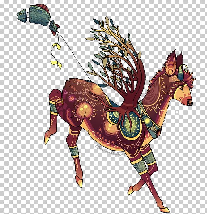 Horse Reindeer Pack Animal Costume Design PNG, Clipart, Animals, Art, Costume, Costume Design, Fictional Character Free PNG Download