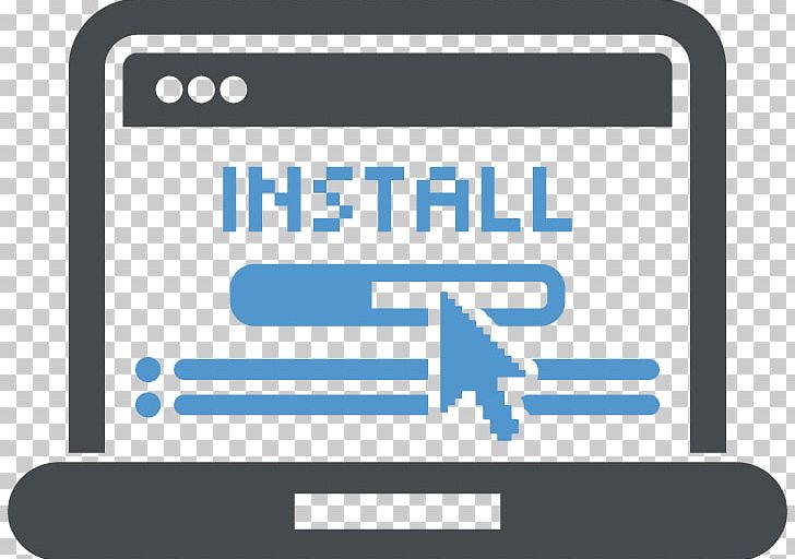 Installation Computer Icons Computer Software PNG, Clipart, Area, Blue, Brand, Button, Clothing Free PNG Download