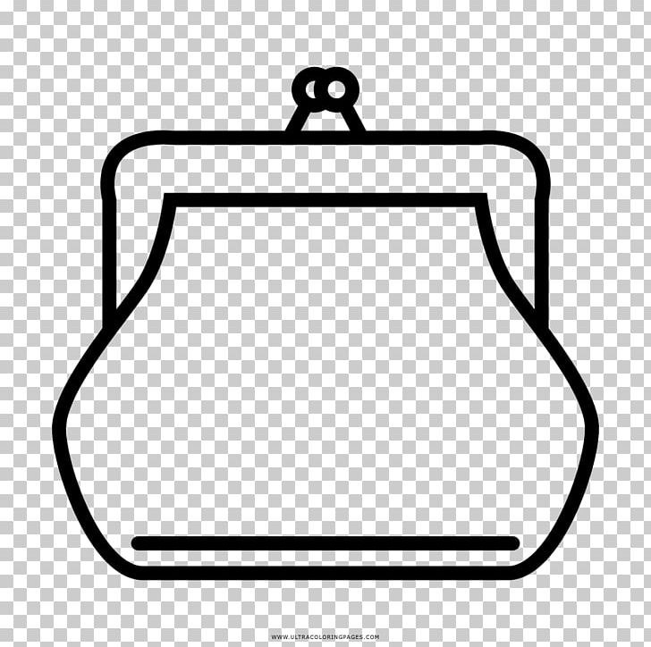 Coin Purse Drawing Coloring Book PNG, Clipart, Angle, Area, Bag, Black, Black And White Free PNG Download