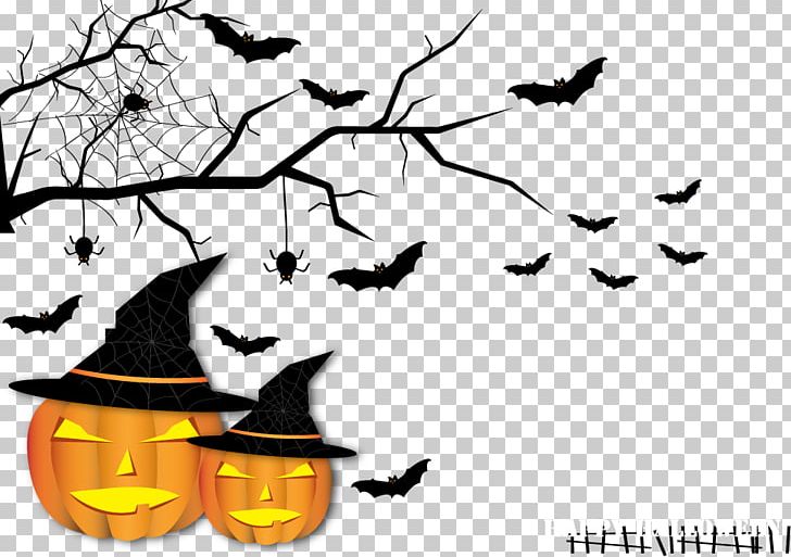 Halloween Bat Pumpkin PNG, Clipart, Animals, Bat, Bats, Bat Vector, Branch Free PNG Download