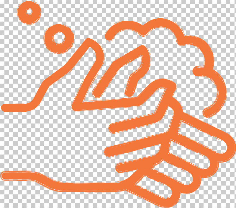 Corona Virus Disease Washing Hand Cleaning Hand PNG, Clipart, Cleaning Hand, Corona Virus Disease, Line, Orange, Washing Hand Free PNG Download