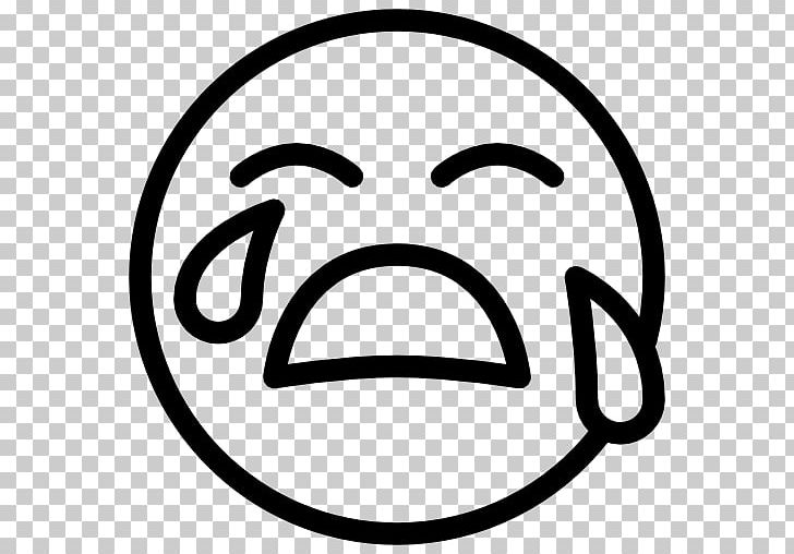 Emoticon Computer Icons Smiley PNG, Clipart, Area, Black And White, Computer Icons, Crying, Download Free PNG Download