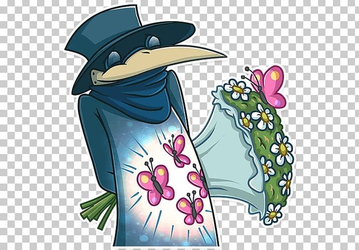 Sticker Telegram Plague Doctor PNG, Clipart, Art, Cartoon, Fictional Character, Flower, Marine Mammal Free PNG Download