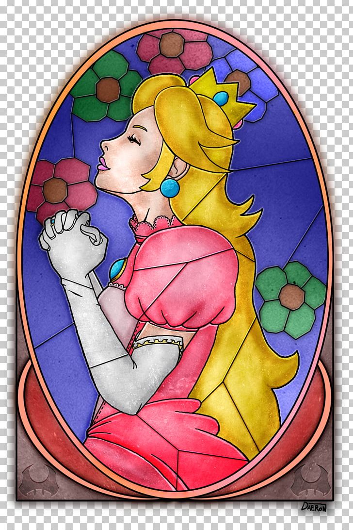 Window Super Mario 64 Princess Peach Stained Glass PNG, Clipart, Art, Cartoon, Fictional Character, Flower, Furniture Free PNG Download