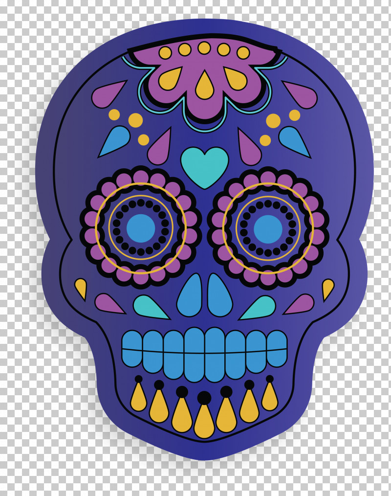Skull Mexico PNG, Clipart, Mexico, Purple, Skull, Visual Arts Free PNG Download