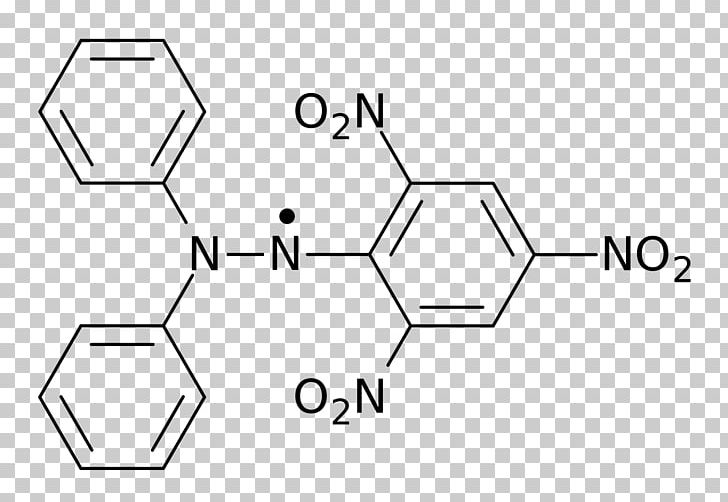 DPPH Radical Structure Chemistry Antioxidant PNG, Clipart, Angle, Antioxidant, Black, Black And White, Brand Free PNG Download