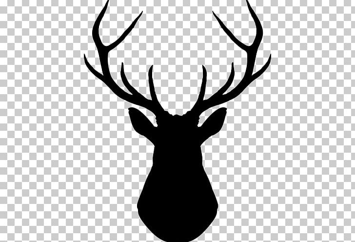White-tailed Deer Silhouette PNG, Clipart, 2 B, Animals, Antler, Black And White, Buck Free PNG Download