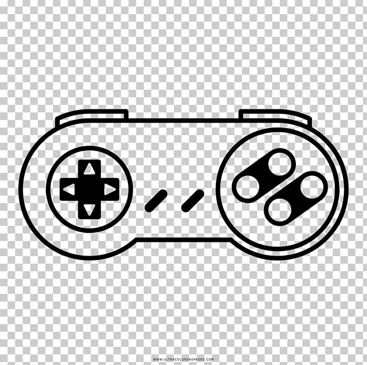 Super Nintendo Entertainment System Coloring Book Joystick Drawing Game Controllers PNG, Clipart, Angle, Area, Ausmalbild, Black, Black And White Free PNG Download