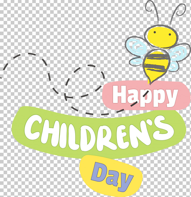 Insects Logo Cartoon Pollinator Yellow PNG, Clipart, Cartoon, Childrens Day, Happiness, Happy Childrens Day, Insects Free PNG Download