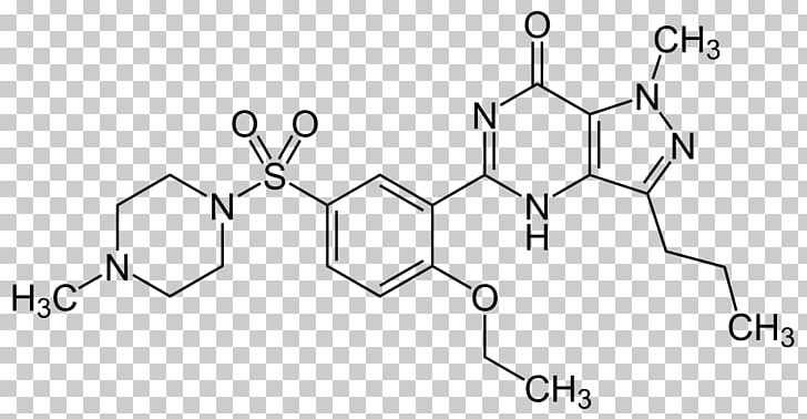 Sildenafil PDE5 Inhibitor Pharmaceutical Drug Sulfoaildenafil Tadalafil PNG, Clipart, Angle, Auto Part, Black And White, Drawing, Monochrome Free PNG Download