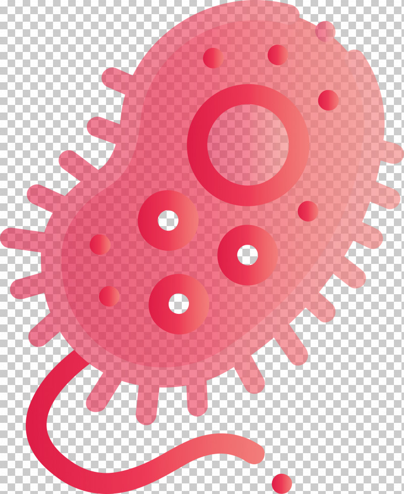 Bacteria Germs Virus PNG, Clipart, Bacteria, Gear, Germs, Pink, Virus Free PNG Download