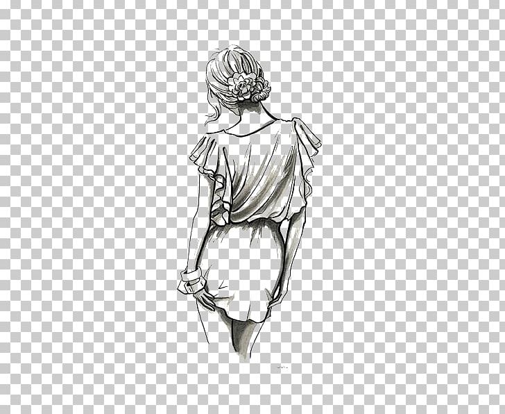 Drawing Fashion Illustration Girl Pencil Sketch PNG, Clipart, Arm, Art, Art Museum, Artwork, Back Free PNG Download