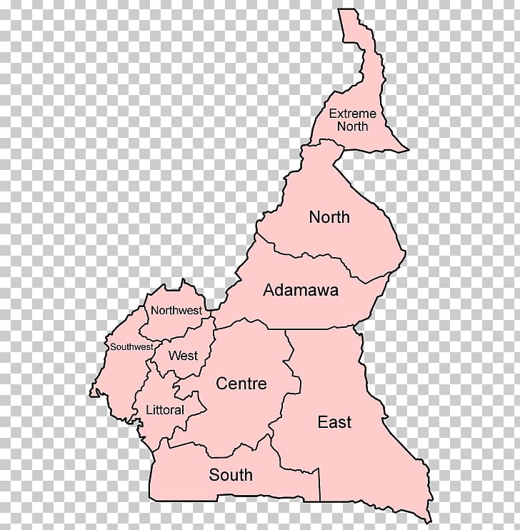 Regions Of Cameroon Northwest Region Southwest Region Map Atlas Of Cameroon PNG, Clipart, Administrative Division, Area, Atlas Of Cameroon, Cameroon, Line Free PNG Download