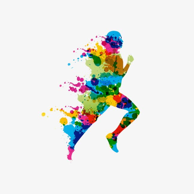 Running Man Color Buckle Creative Hd Free PNG, Clipart, Buckle, Buckle Clipart, Color, Color Clipart, Color Running Man Free PNG Download
