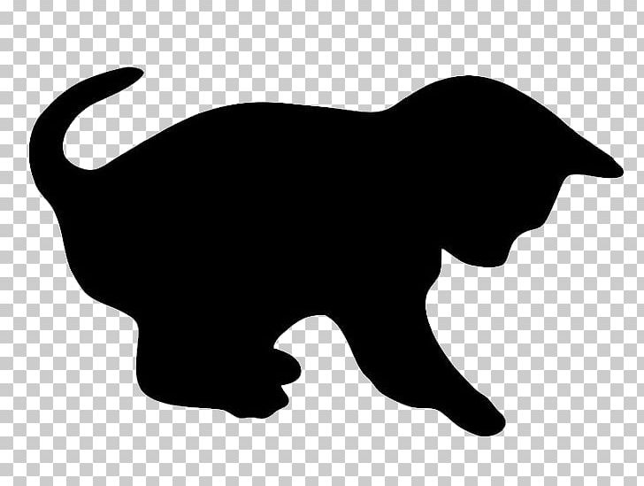 Cat Kitten Silhouette PNG, Clipart, Black, Black And White, Black Cat, Carnivoran, Cat Free PNG Download