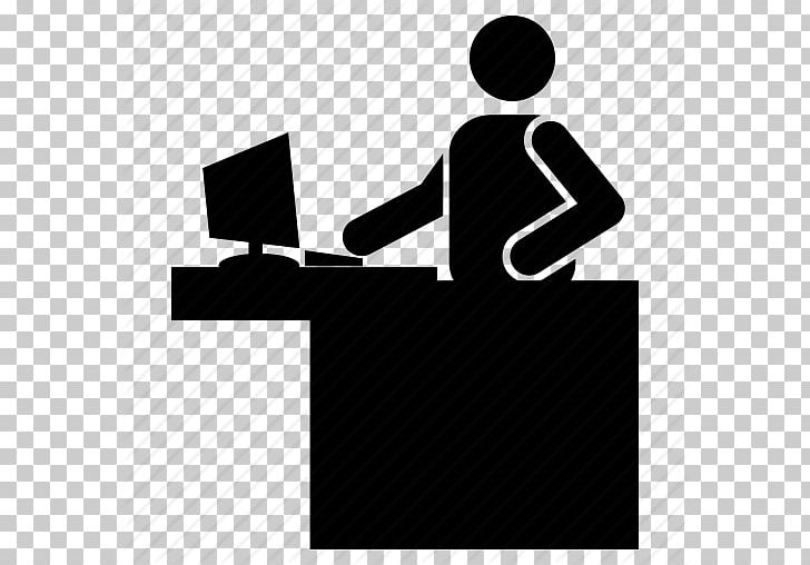 Computer Icons Receptionist Customer Service Desktop PNG, Clipart, Angle, Black, Black And White, Brand, Business Free PNG Download