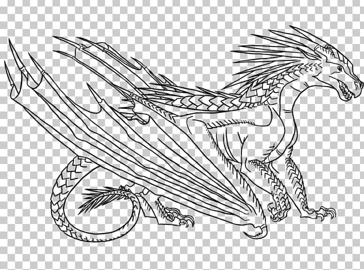 Wings Of Fire Dragon Coloring Book PNG, Clipart, Artwork, Black And White, Color, Coloring Book, Drago Asiatico Free PNG Download