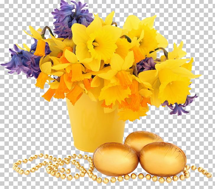 Easter Egg Ēostre Floral Design Flower Bouquet PNG, Clipart, Cal, Cut Flowers, Daffodil, Desktop Wallpaper, Easter Free PNG Download