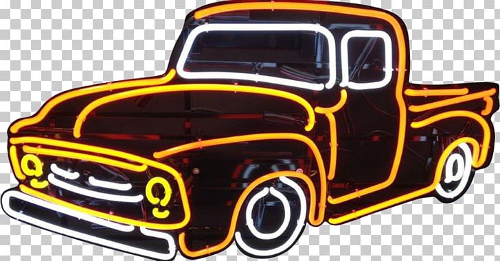 Pickup Truck Car Ford F-Series Ford Model A Neon Sign PNG, Clipart, Automotive Design, Automotive Exterior, Brand, Car, Classic Car Free PNG Download