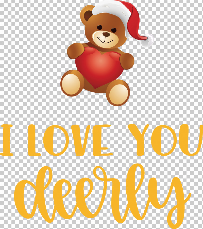 I Love You Deerly Valentines Day Quotes Valentines Day Message PNG, Clipart, Banner, Bears, Cartoon, Character, Christmas Day Free PNG Download