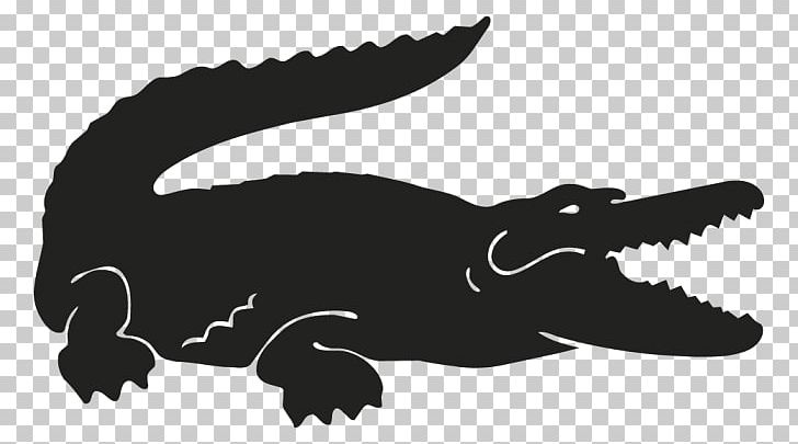 Crocodile Lacoste Logo Brand Graphics PNG, Clipart, Alligators, Animals, Black, Black And White, Brand Free PNG Download
