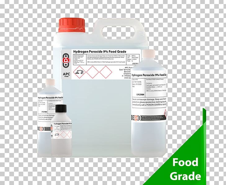 Hydrogen Peroxide Food Solvent In Chemical Reactions Distilled Water PNG, Clipart, Alcohol, Bottle, Chemical Substance, Diol, Distilled Water Free PNG Download