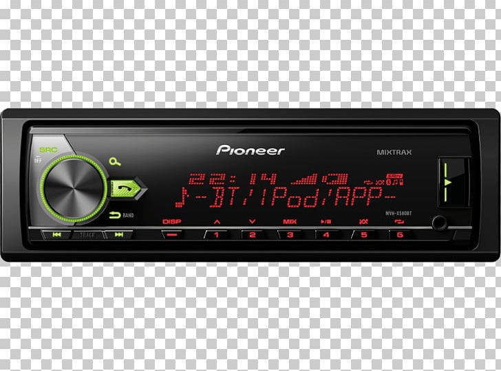 Vehicle Audio Car Stereo Pioneer MVH-X580BT Steering Wheel RC Button Connector Stereophonic Sound Radio Receiver Car Stereo Pioneer DAB+ Tuner PNG, Clipart, Audio Receiver, Bluetooth, Electronic Device, Electronics, Media Player Free PNG Download