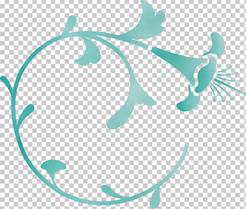 Turquoise Aqua Logo PNG, Clipart, Aqua, Decoration Frame, Flower Frame, Logo, Paint Free PNG Download