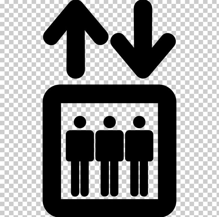 Elevator Transport Sign PNG, Clipart, Area, Black And White, Brand, Communication, Computer Icons Free PNG Download