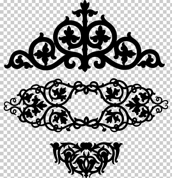 Motif Ornament PNG, Clipart, Art, Black, Black And White, Circle, Flower Free PNG Download