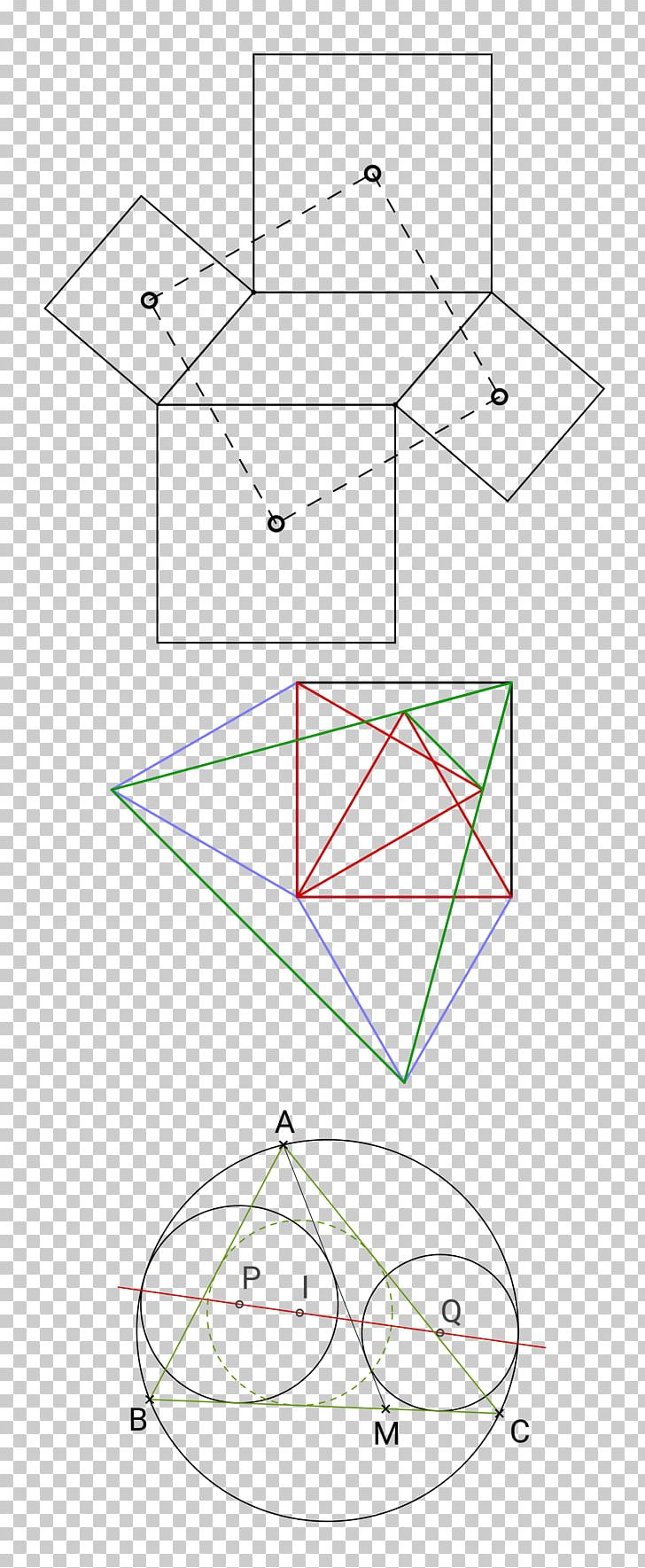 Van Aubel's Theorem Geometry Quadrilateral Japanese Theorem For Cyclic Polygons PNG, Clipart,  Free PNG Download