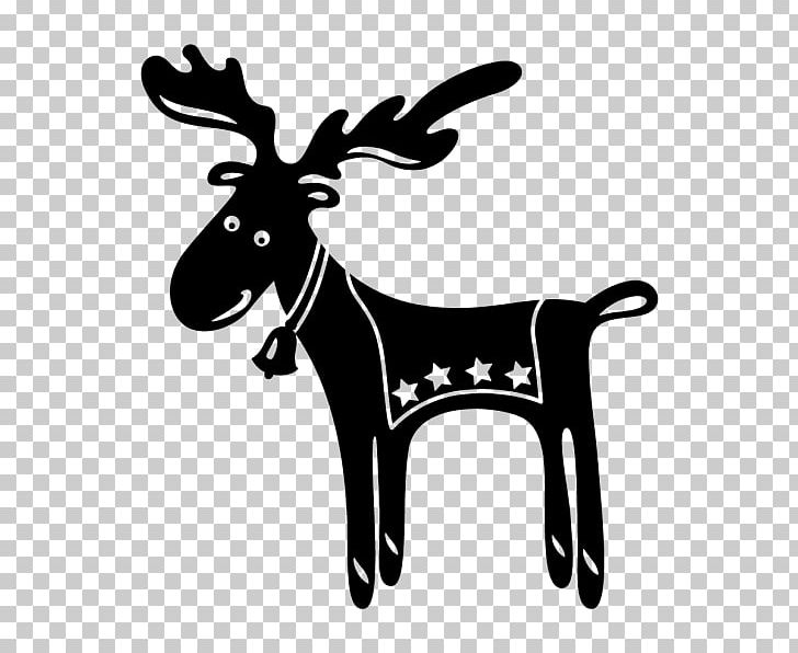 Reindeer Moose Christmas PNG, Clipart, Advent, Always Kiss Me Goodnight, Antler, Black And White, Cattle Like Mammal Free PNG Download