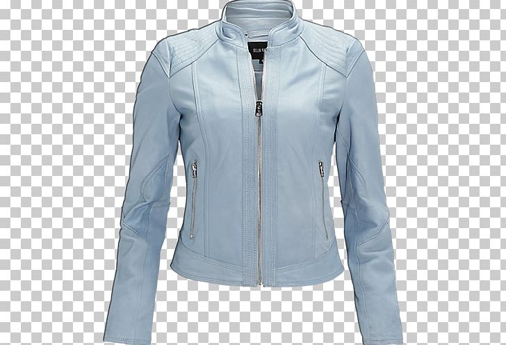 Leather Jacket Outerwear Sleeve PNG, Clipart, Blazer, Blue, Clothing, Electric Blue, Jacket Free PNG Download